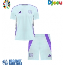 Škotska Gostujuci Dres za djecu EP 2024 Kratak Rukav (+ Kratke hlače)